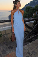 Liora Maxi Set | Women's Halter Neck Cut-Out Two Piece