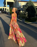 Maelynn Maxi Dress | Strapless Floral Summer Wedding Guest