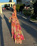 Maelynn Maxi Dress | Strapless Floral Summer Wedding Guest
