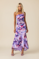 Marissa Maxi Dress | One-Shoulder Floral, Asymmetrical Hem