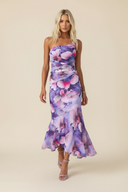 Marissa Maxi Dress | One-Shoulder Floral, Asymmetrical Hem
