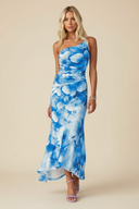 Marissa Maxi Dress | One-Shoulder Floral, Asymmetrical Hem
