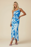 Marissa Maxi Dress | One-Shoulder Floral, Asymmetrical Hem