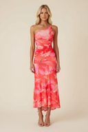 Marissa Maxi Dress | One-Shoulder Floral, Asymmetrical Hem