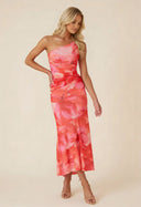 Marissa Maxi Dress | One-Shoulder Floral, Asymmetrical Hem