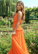 Marlowe Maxi Dress | Women's Halter Ruffle A-Line