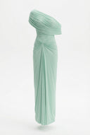 Mira Maxi Dress | Off-Shoulder Formal Gown, Elegant Black Fabric