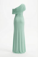 Mira Maxi Dress | Off-Shoulder Formal Gown, Elegant Black Fabric