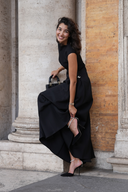 Mirella Maxi Dress | Mock Neck, Cap Sleeve Evening Gown