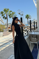 Mirella Maxi Dress | Mock Neck, Cap Sleeve Evening Gown