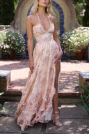 Paulena Maxi Dress | Women's Floral Split, Sleeveless