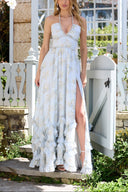 Paulena Maxi Dress | Women's Floral Split, Sleeveless