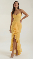 Phoebe Maxi Dress | Women's Sleeveless Ruffle Wedding Guest