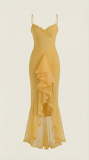Phoebe Maxi Dress | Women's Sleeveless Ruffle Wedding Guest