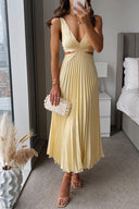 Reina Maxi Dress | Sleeveless V-Neck Cut-Out, Lightweight Fabric