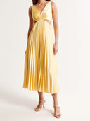 Reina Maxi Dress | Sleeveless V-Neck Cut-Out, Lightweight Fabric