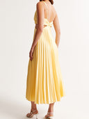 Reina Maxi Dress | Sleeveless V-Neck Cut-Out, Lightweight Fabric
