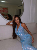 Suzy Maxi Dress | Women's Sleeveless Sequin Evening Gown