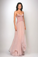 Tabitha Maxi Dress | Lace Corset Tulle Prom Gown