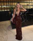 Vela Sleeveless Maxi Dress | Sequin, Mermaid Silhouette
