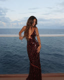 Vela Sleeveless Maxi Dress | Sequin, Mermaid Silhouette