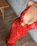 Vela Sleeveless Maxi Dress | Sequin, Mermaid Silhouette