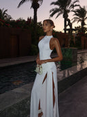 Winona Maxi Dress | High-Neck, Sleeveless, High-Slit