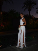 Winona Maxi Dress | High-Neck, Sleeveless, High-Slit