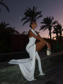 Winona Maxi Dress | High-Neck, Sleeveless, High-Slit