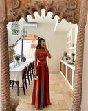 Wren Maxi Dress | Women's Strapless Mesh Cut-Out Summer Dress