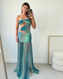 Wren Maxi Dress | Women's Strapless Mesh Cut-Out Summer Dress