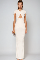 Zaria Maxi Dress | Women's Cut-Out Ruched Elegant Evening Wear