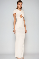 Zaria Maxi Dress | Women's Cut-Out Ruched Elegant Evening Wear