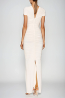 Zaria Maxi Dress | Women's Cut-Out Ruched Elegant Evening Wear